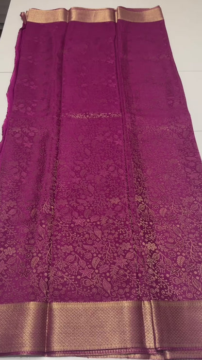 Handloom Pure Mysore Silk Saree