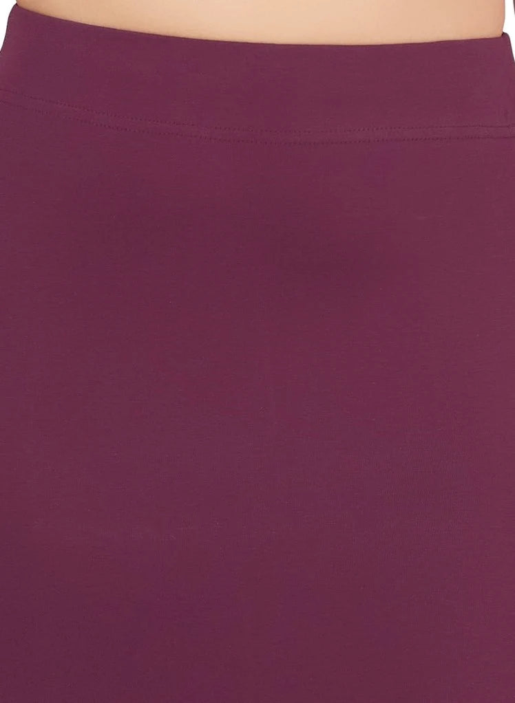 Women’s Lycra Cotton Stretchable Saree Shapewear Petticoat – Wine