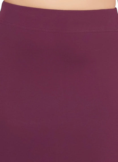 Women’s Lycra Cotton Stretchable Saree Shapewear Petticoat – Wine