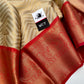 Red and OffWhite Semi Silk Sarees